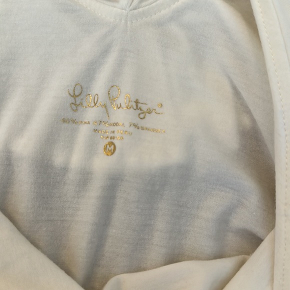 SOLD Pulitzer Lot of 3 Medium Cotton Tank Tops Navy and White - Picture 5 of 7